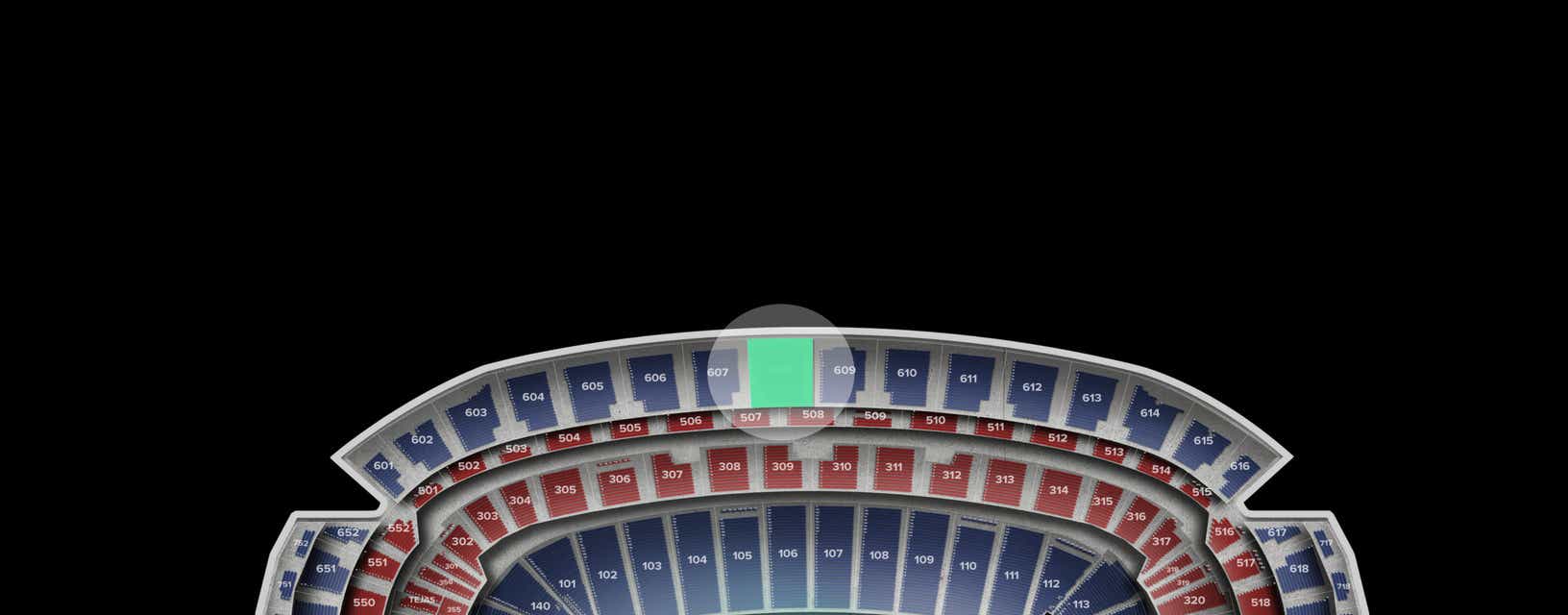 Seat view from Upper