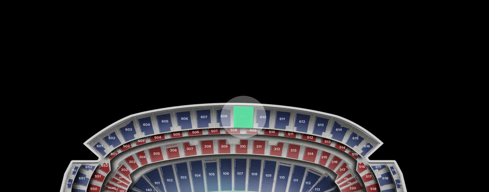 Seat view from Upper