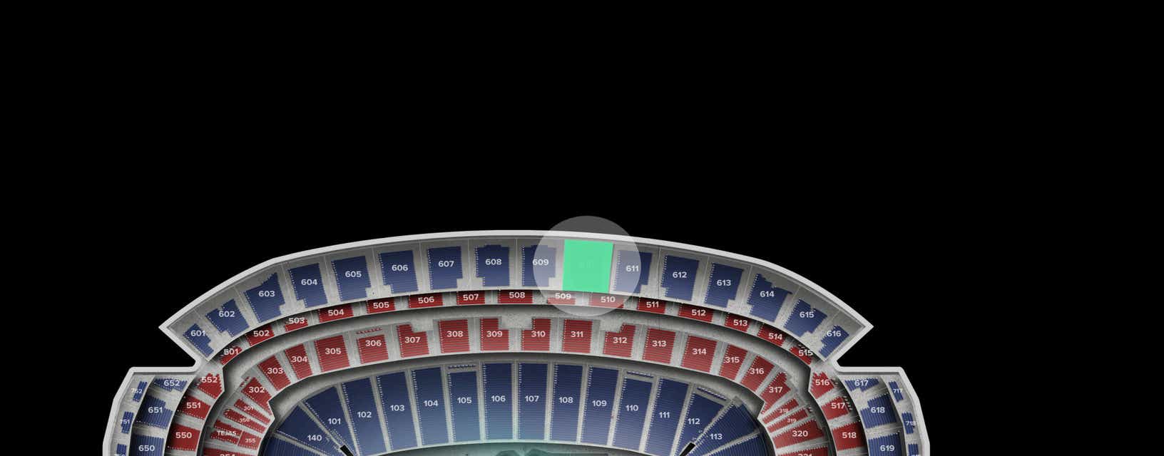 Seat view from Upper