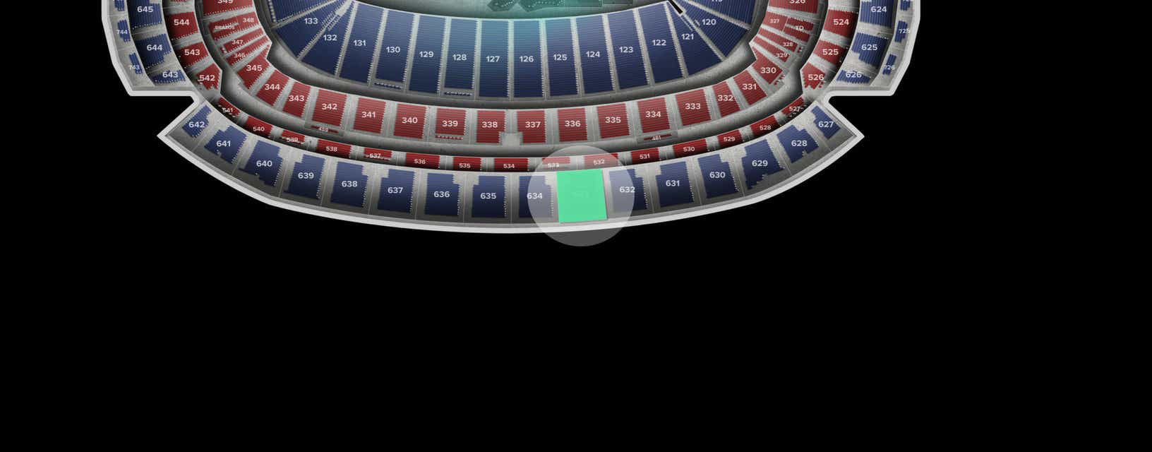 Seat view from Upper