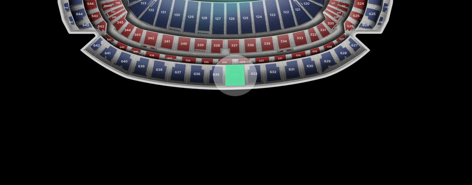 Seat view from Upper