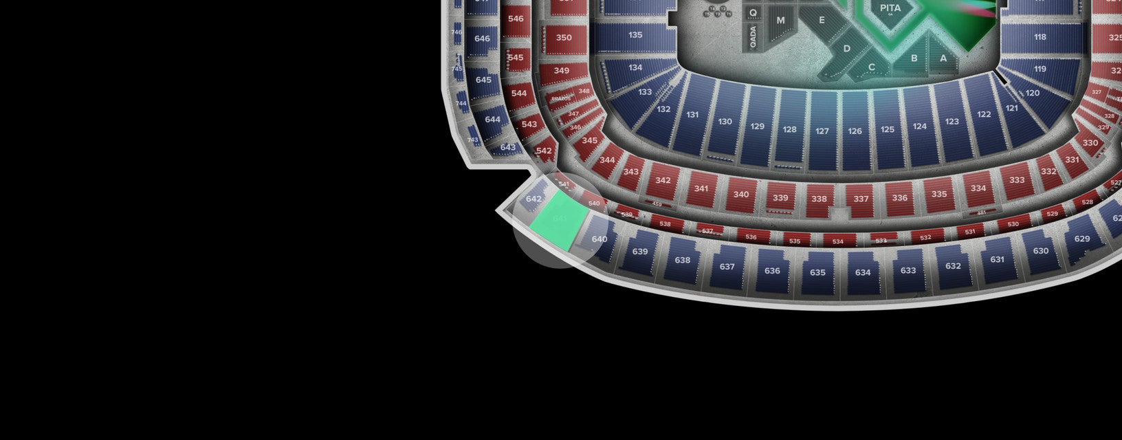 Seat view from Upper