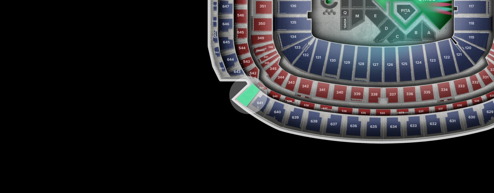 Seat view from Upper