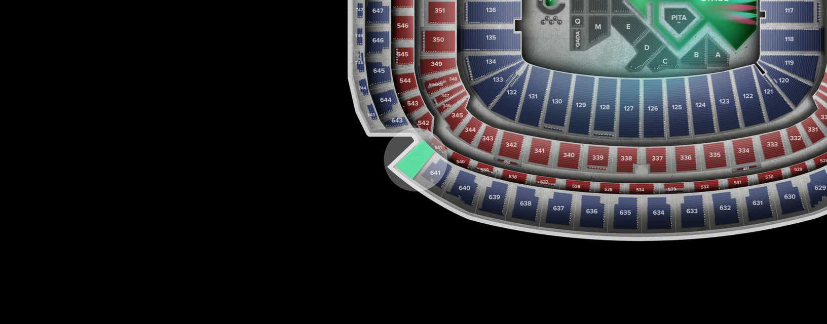 Seat view from Upper