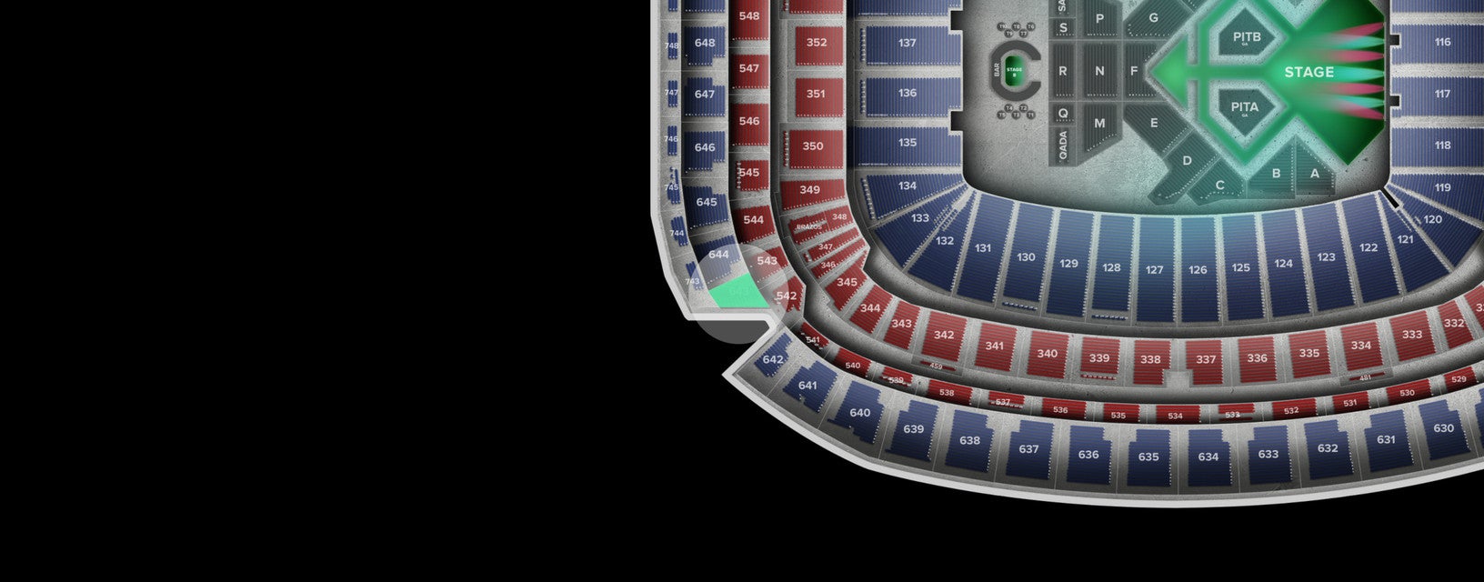 Seat view from Upper