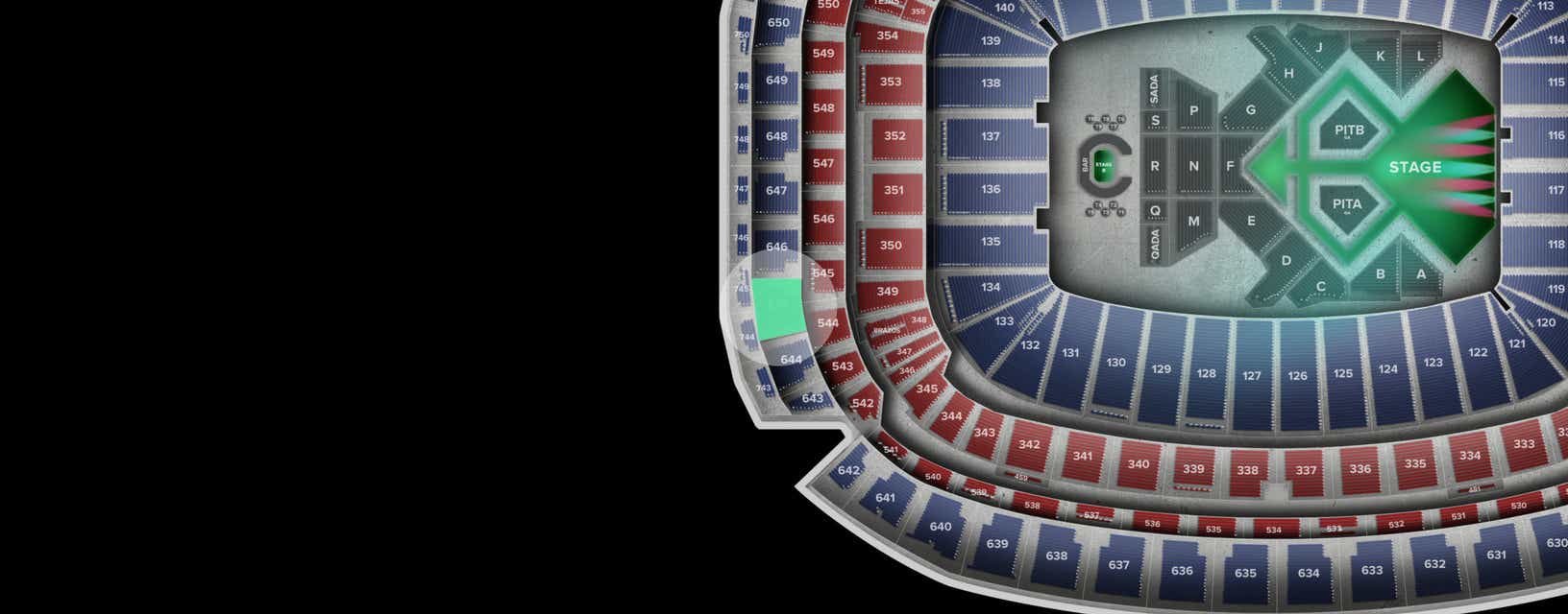 Seat view from Upper