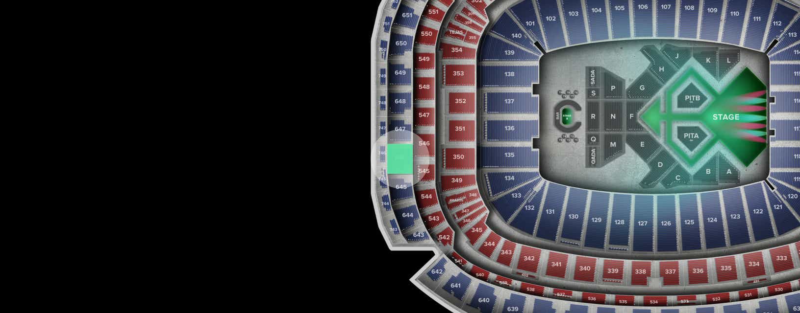 Seat view from Upper