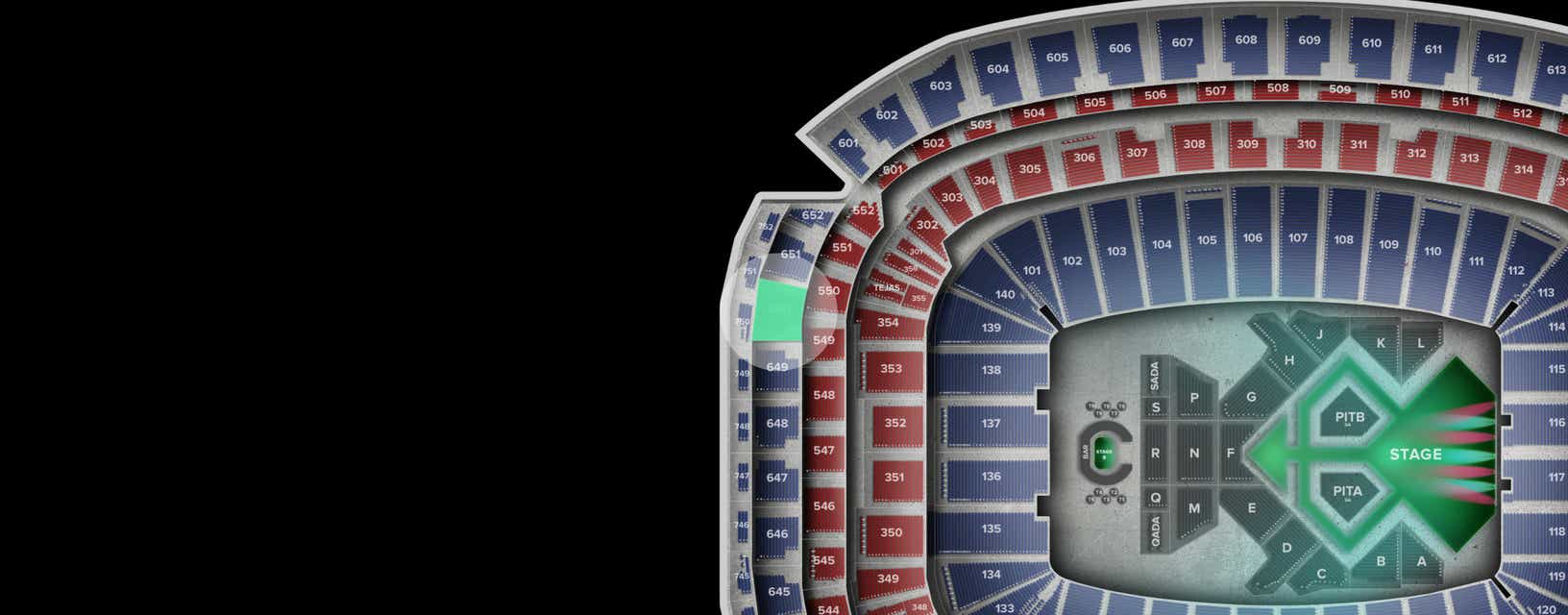 Seat view from Upper