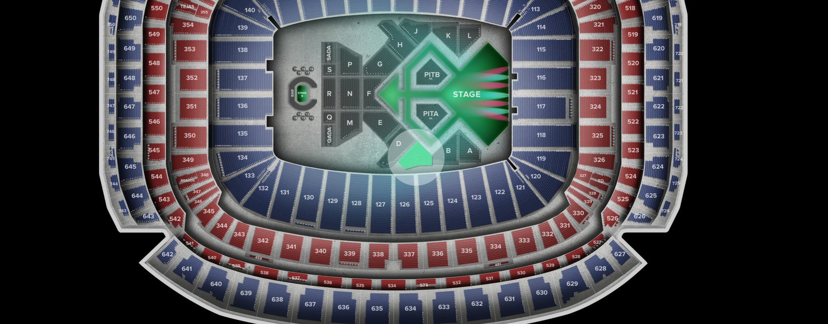 Seat view from Floor