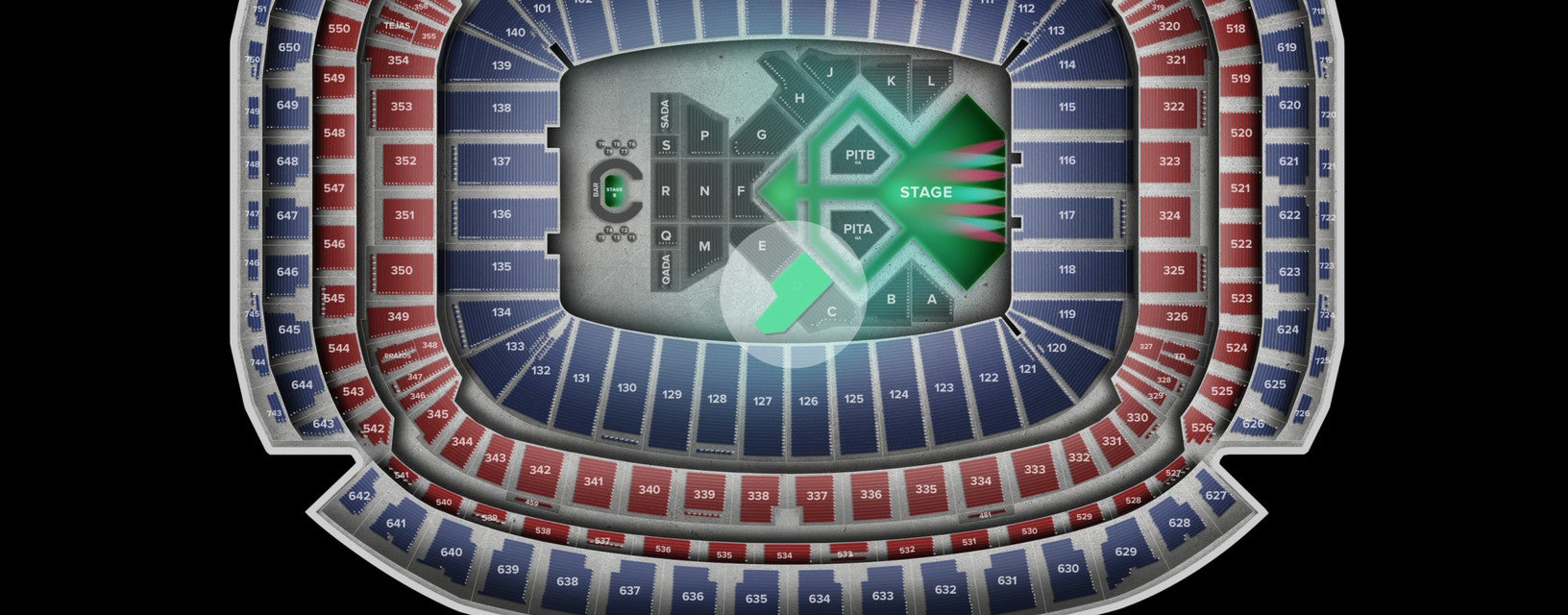 Seat view from Floor