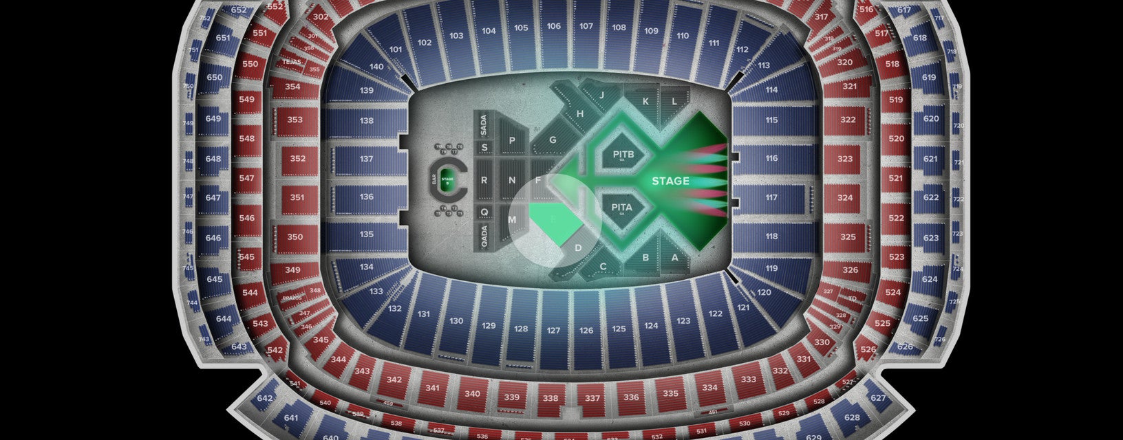 Seat view from Floor