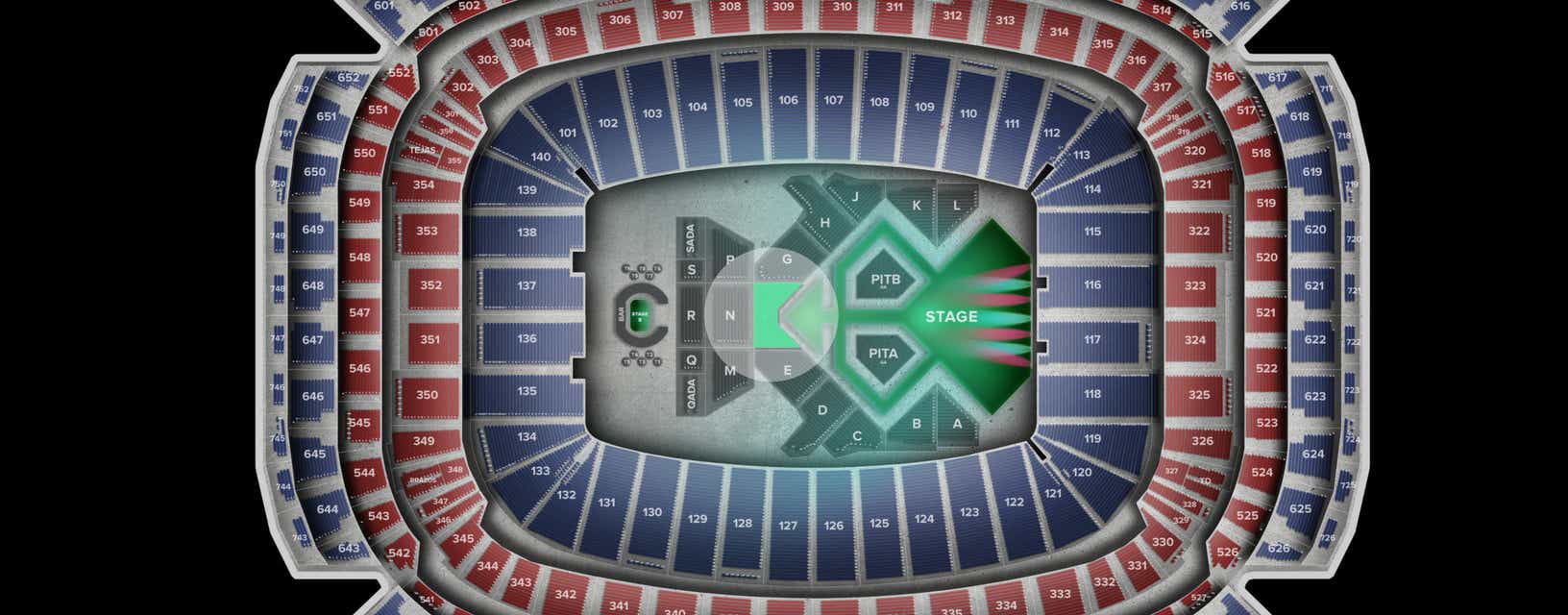 Seat view from Floor