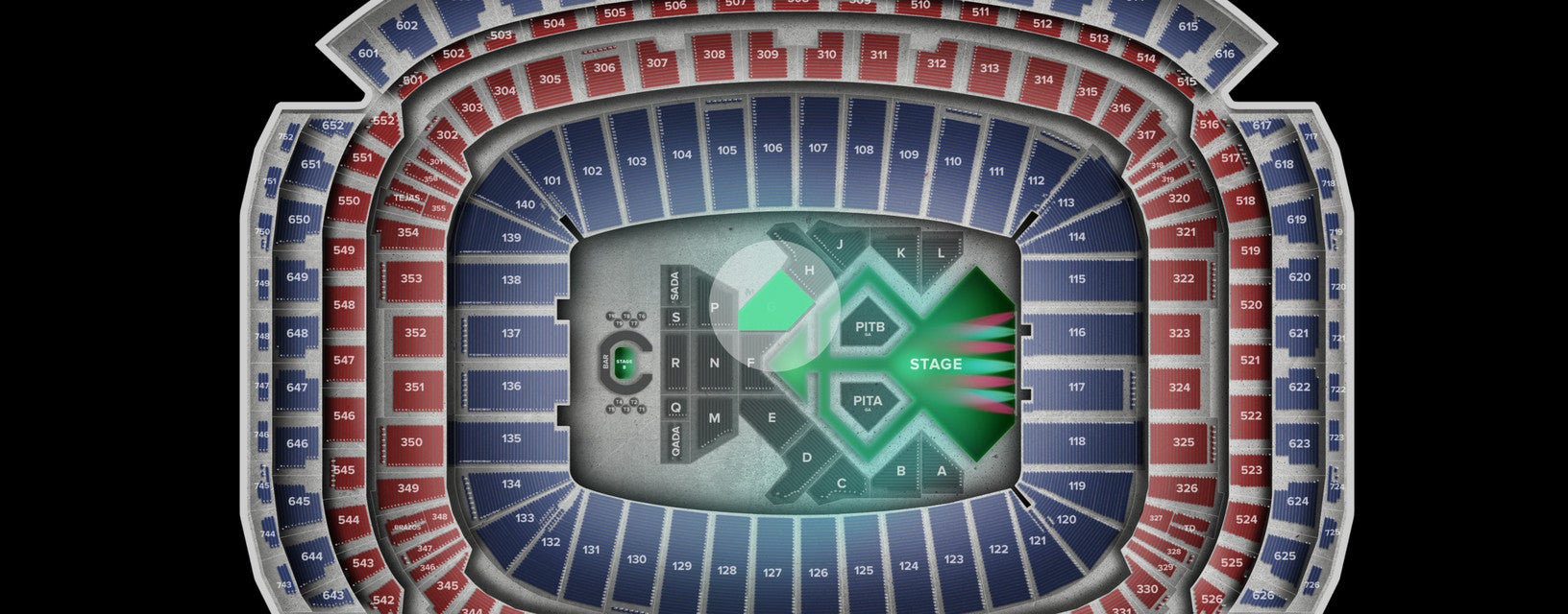 Seat view from Floor