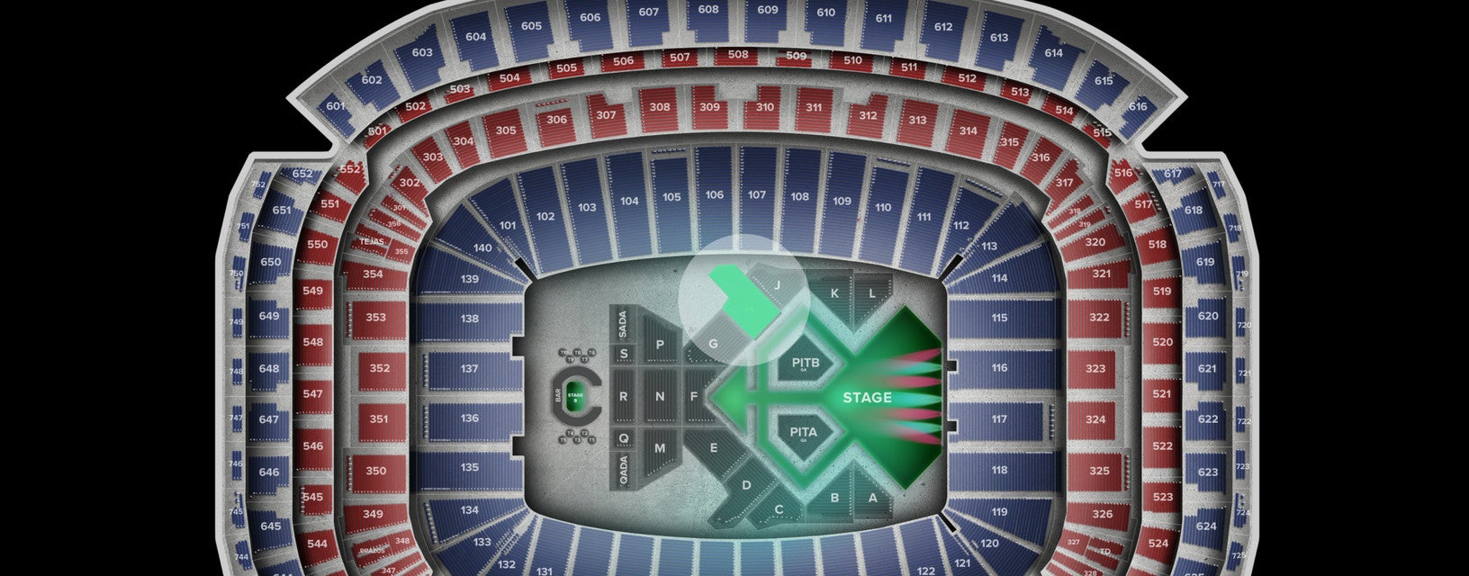 Seat view from Floor