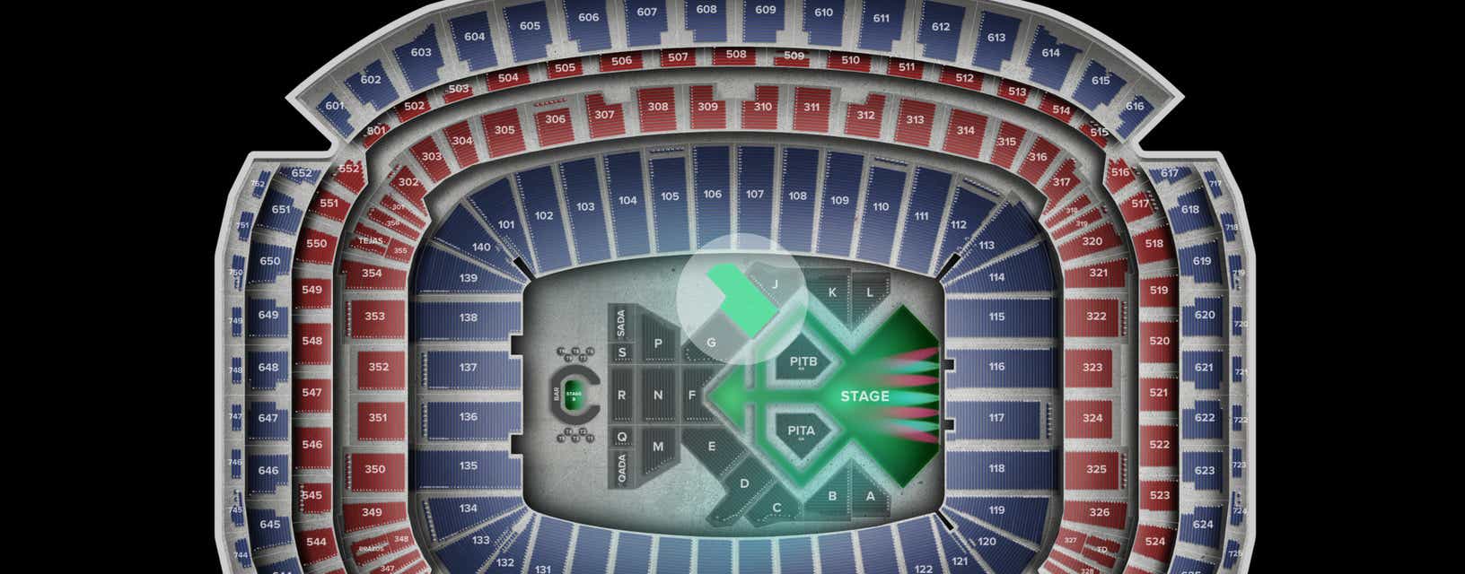 Seat view from Floor