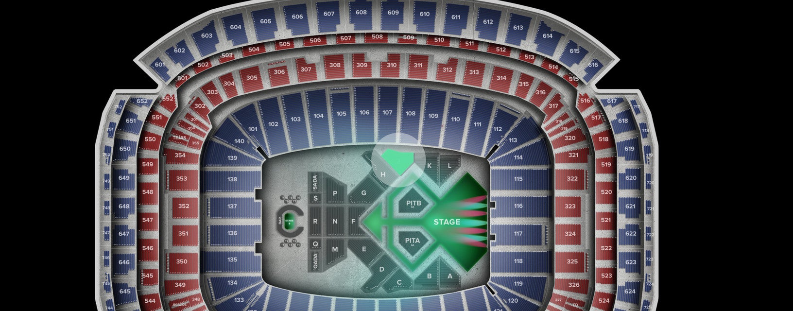 Seat view from Floor