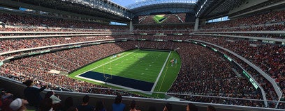 Seat view from Gridiron Loge