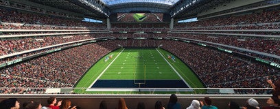 Seat view from Gridiron Loge