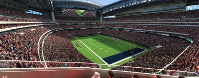 Seat view from Gridiron Loge