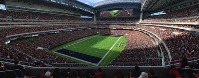 Seat view from Gridiron Loge