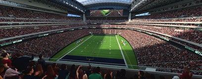 Seat view from Gridiron Loge