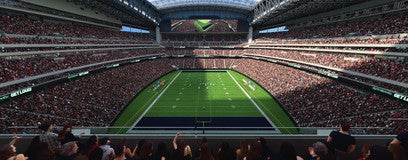 Seat view from Gridiron Loge