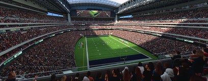 Seat view from Gridiron Loge