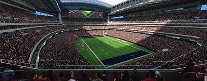 Seat view from Gridiron Loge