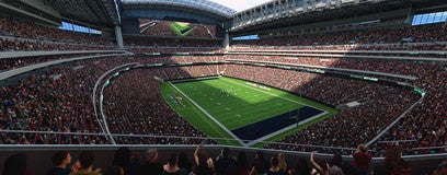 Seat view from Gridiron Loge