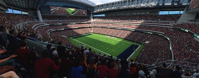 Seat view from Gridiron Sideline