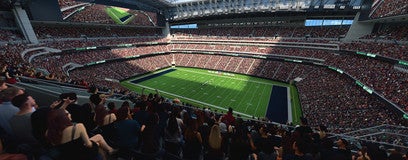 Seat view from Gridiron Sideline