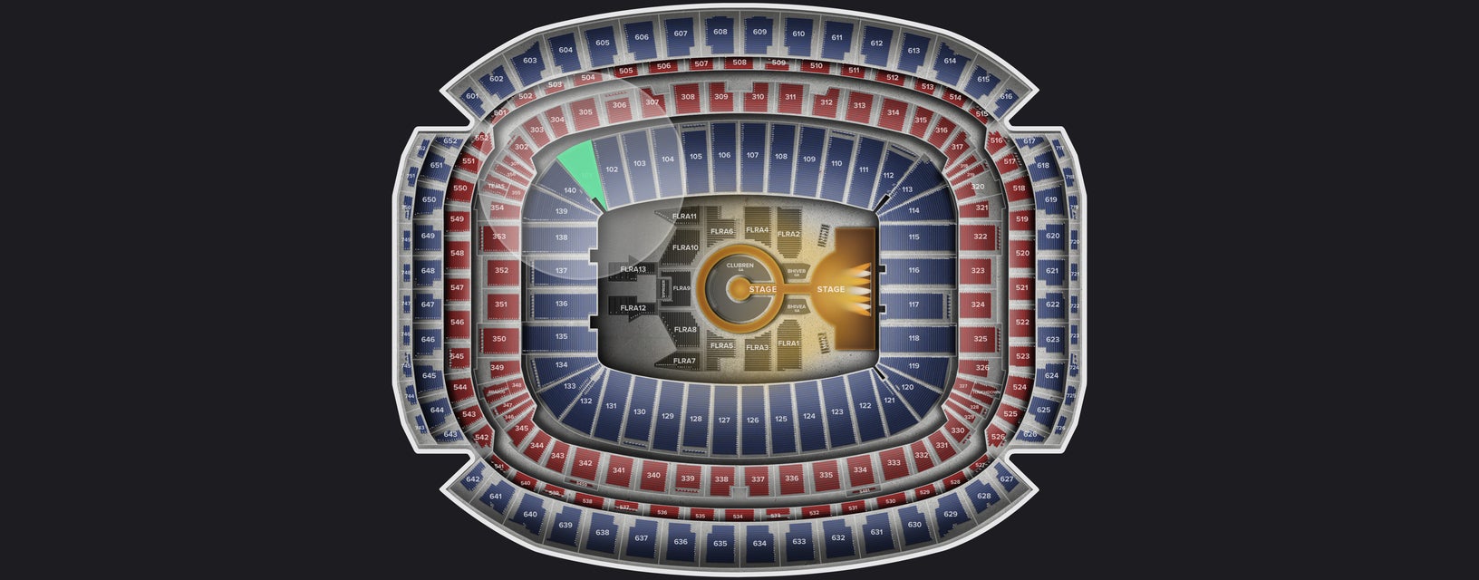 Seat view from Lower