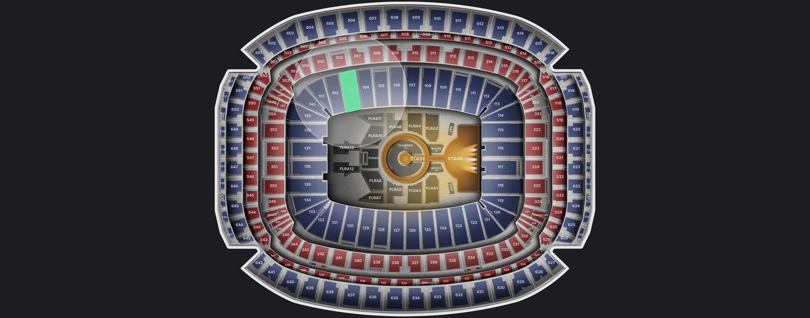 Seat view from Lower