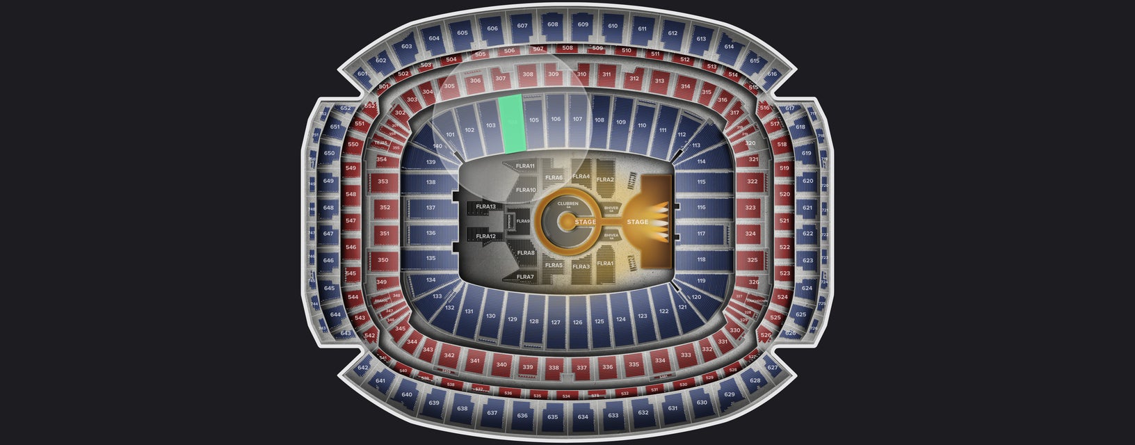 Seat view from Lower