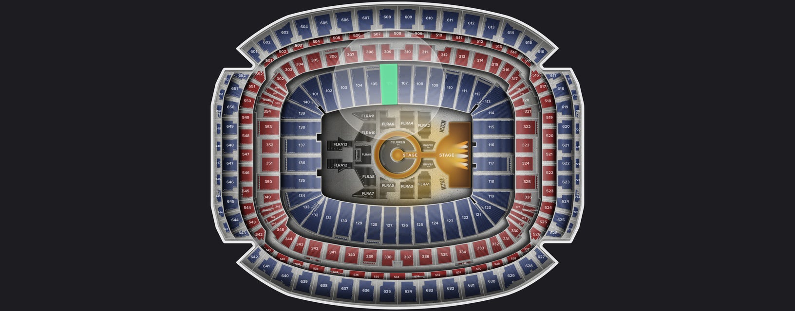 Seat view from Lower