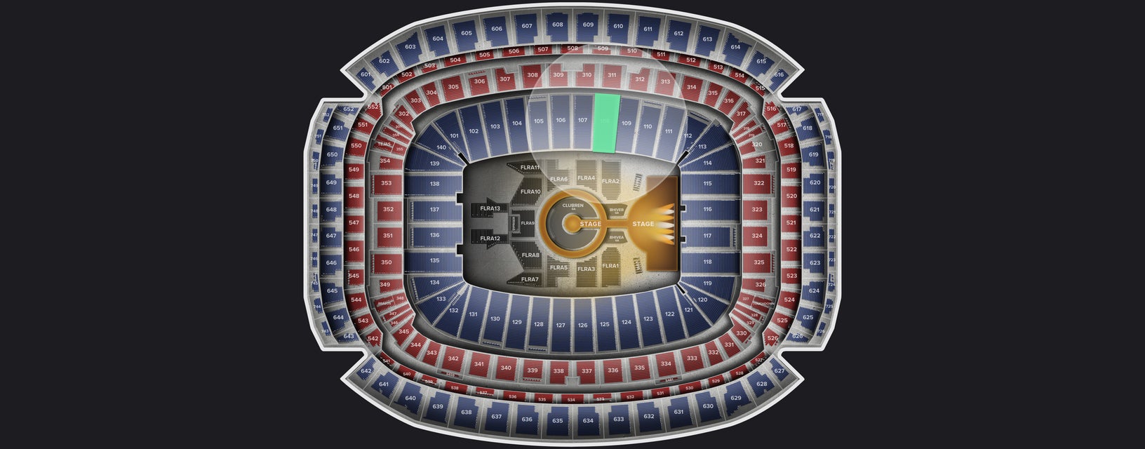 Seat view from Lower