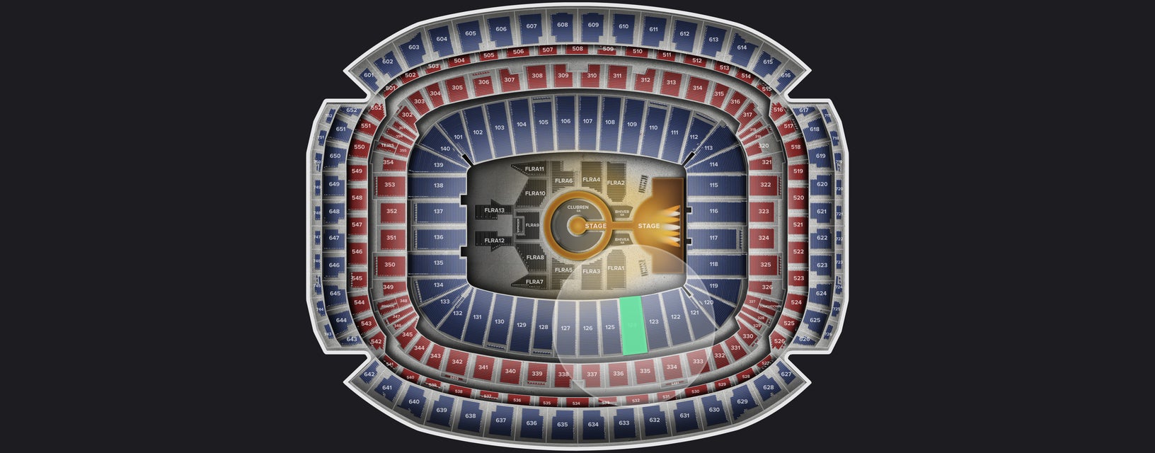 Seat view from Lower