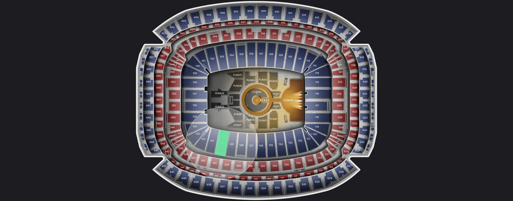 Seat view from Lower
