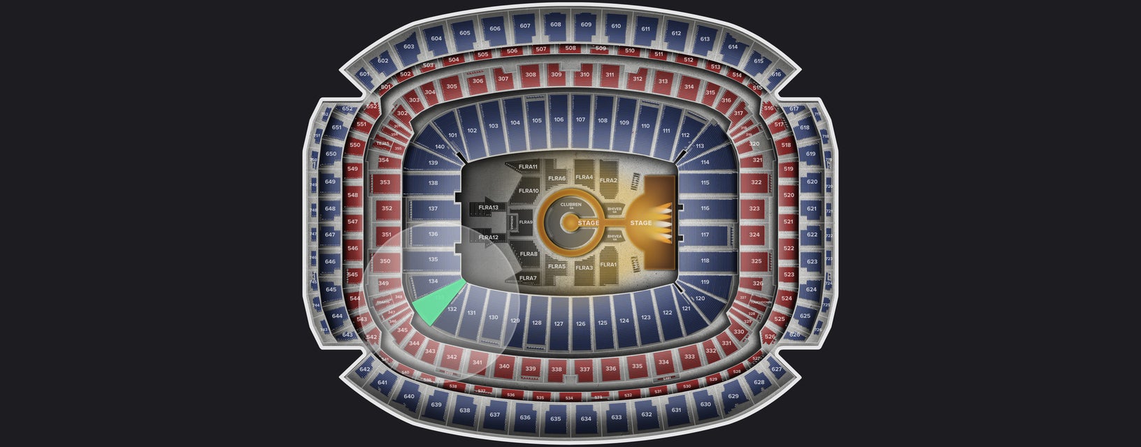 Seat view from Lower