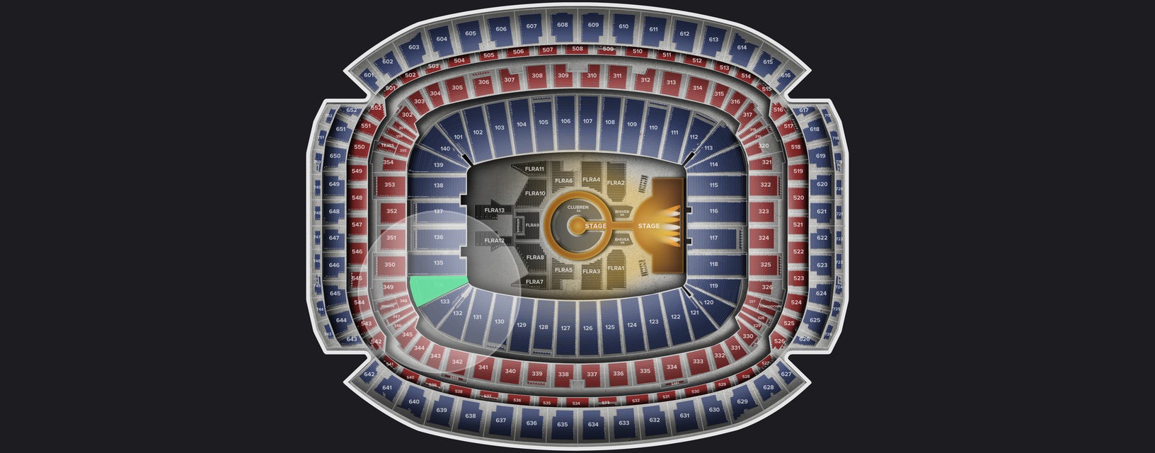Seat view from Lower