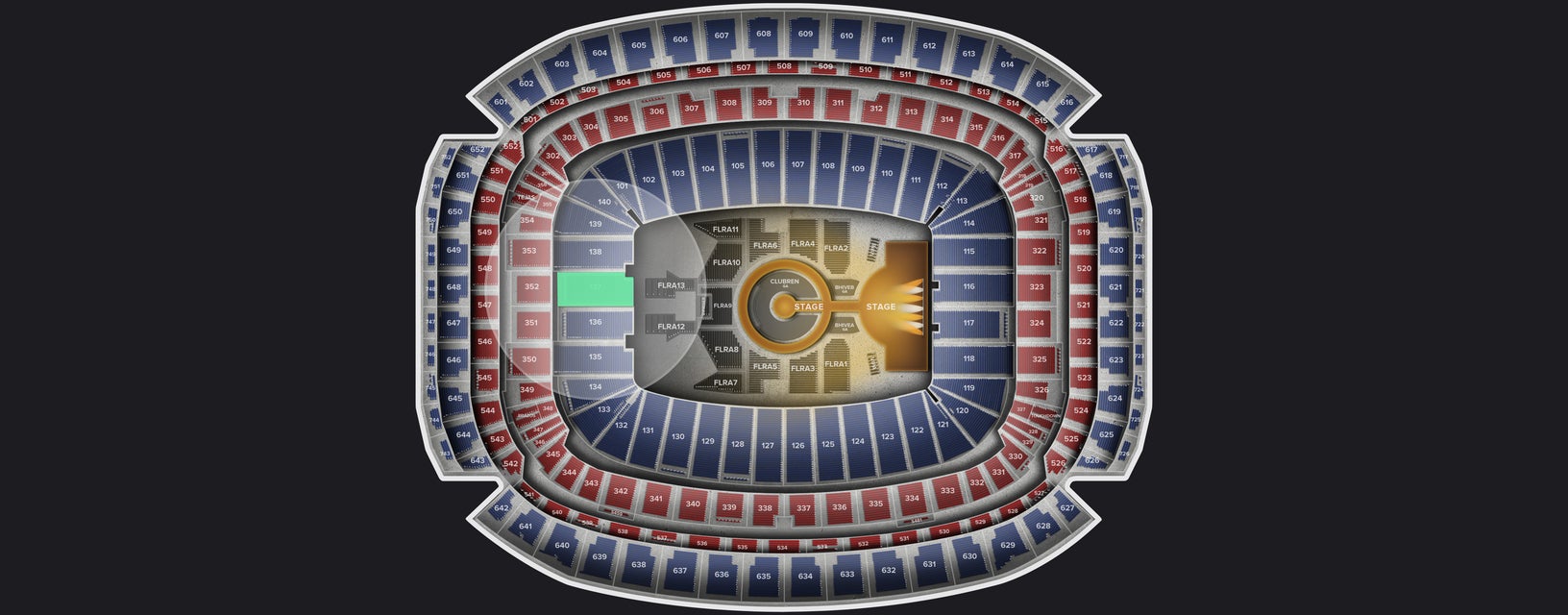 Seat view from Lower