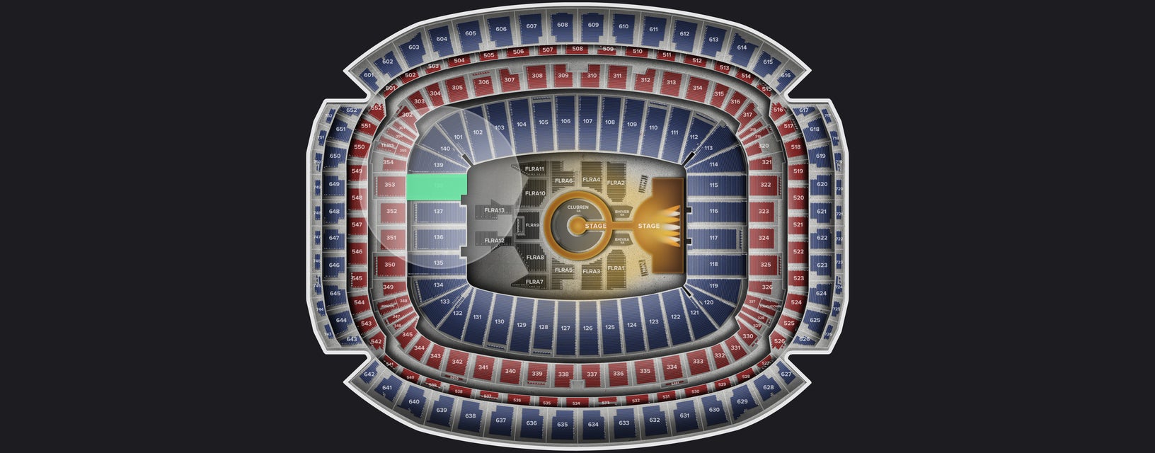 Seat view from Lower