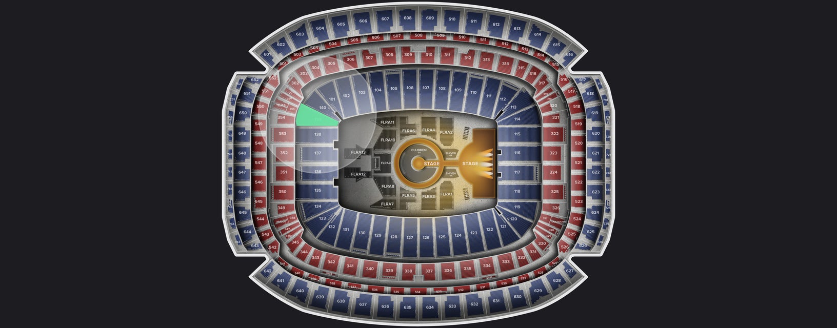 Seat view from Lower