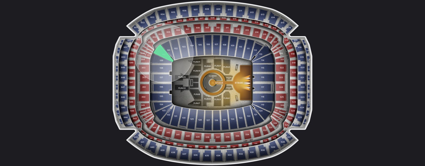 Seat view from Lower