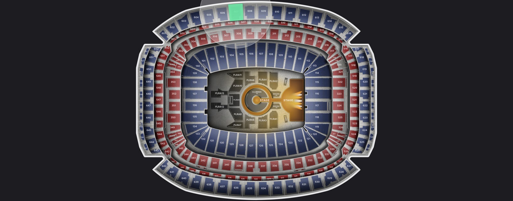 Seat view from Upper