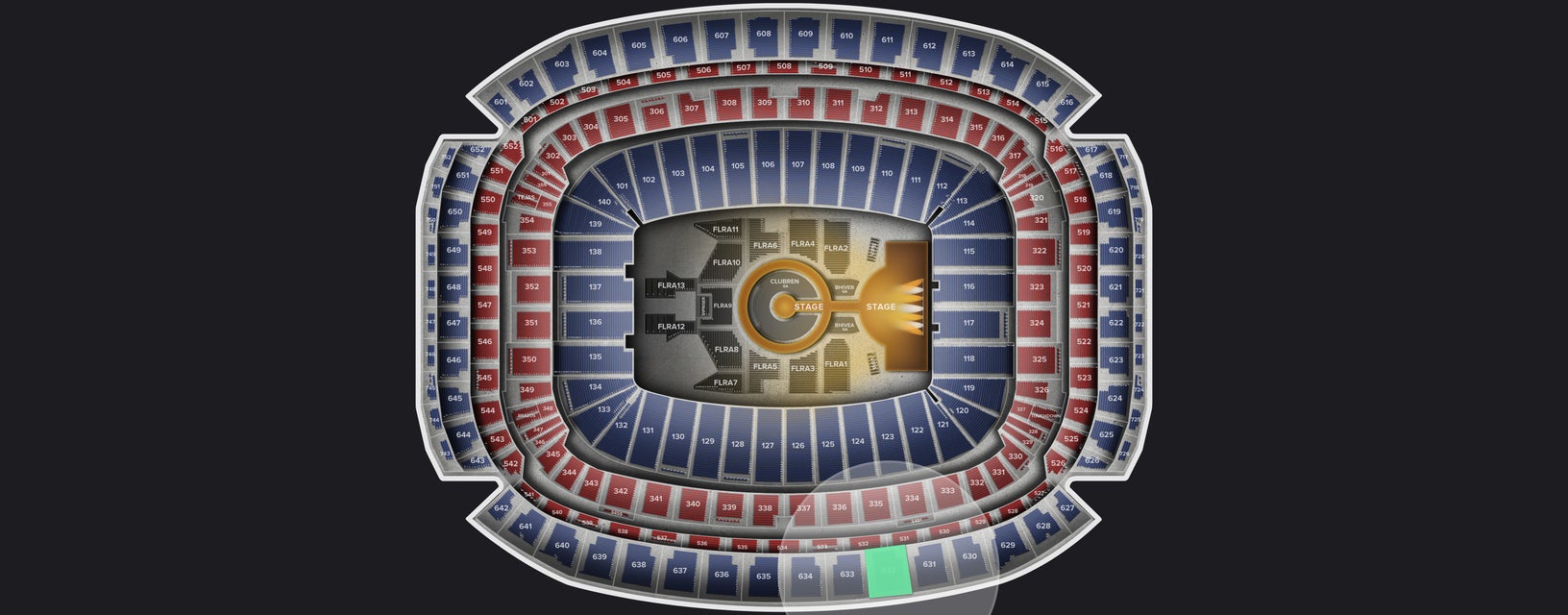Seat view from Upper