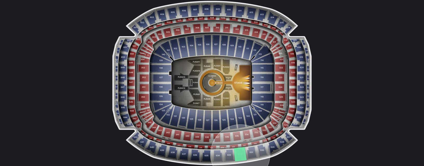Seat view from Upper