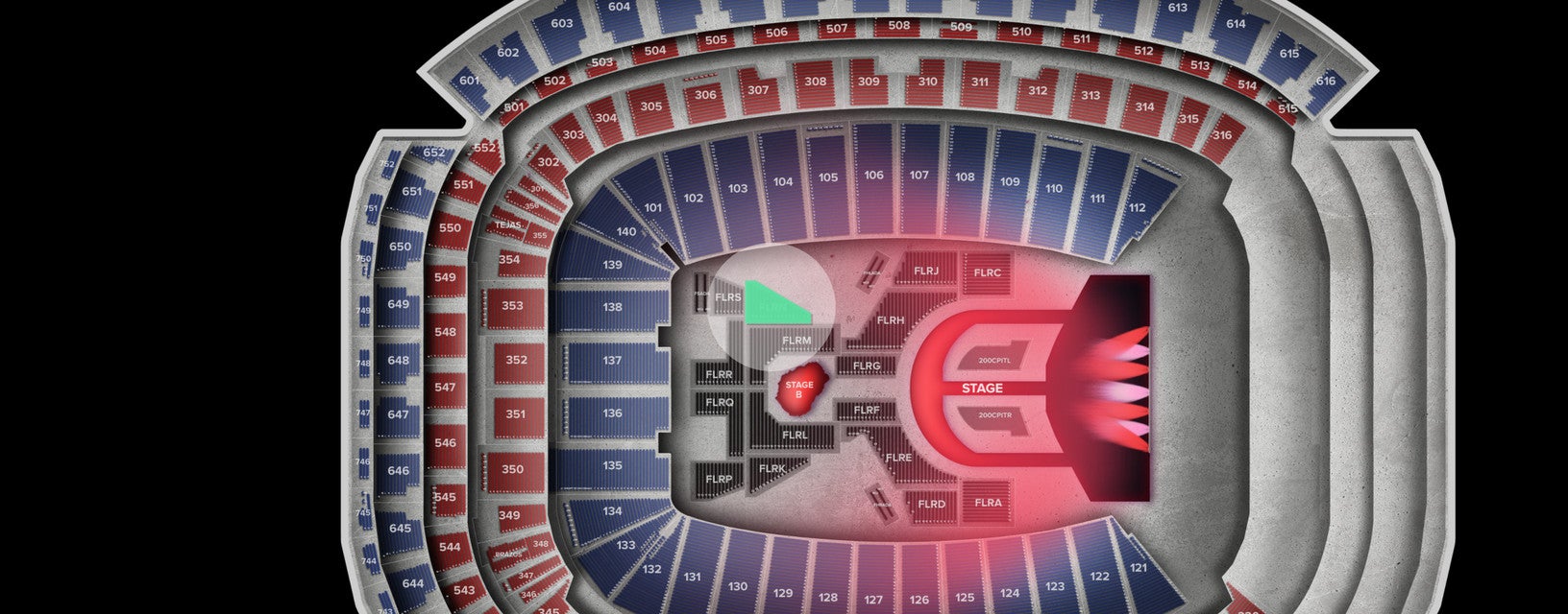 Seat view from Floor