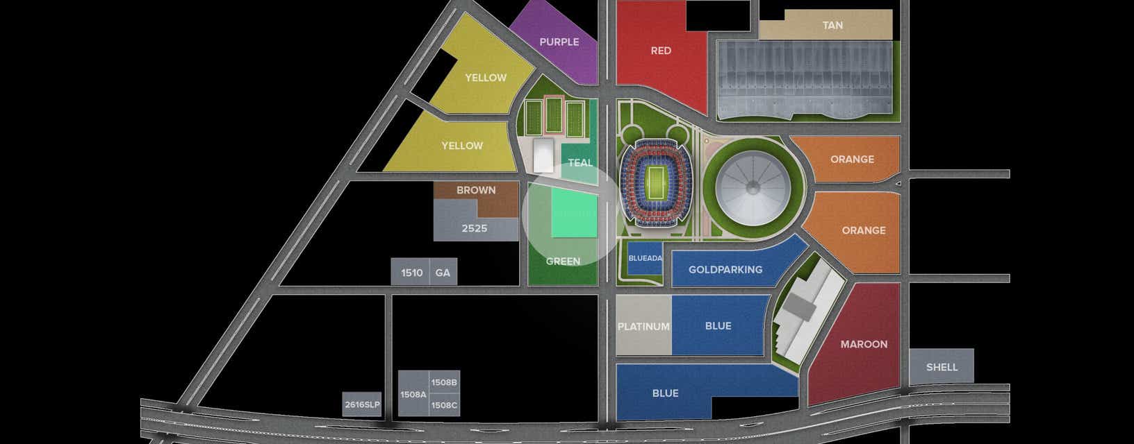 Seat view from Green Suite Lot