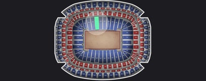 Seat view from Field Level Prime